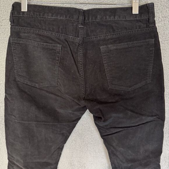 J Crew Pants Mens 30x31 Black Corduroy Chino 484 Slim Fit Classic Casual - Picture 6 of 9